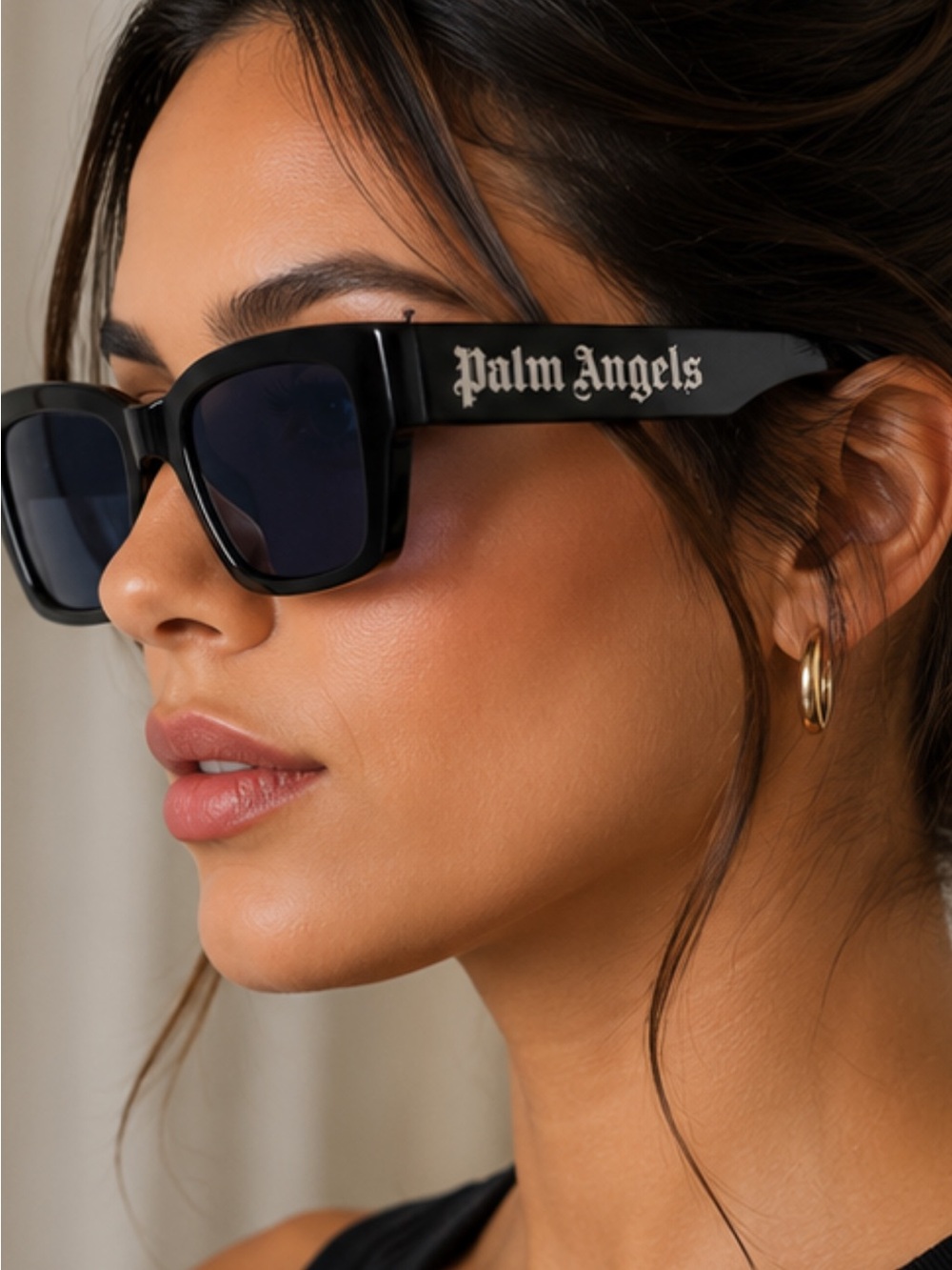 Palm Angels PERI002 PALM 1045 Black/Blue Sunglasses 53-19-145 Brand New Full Set